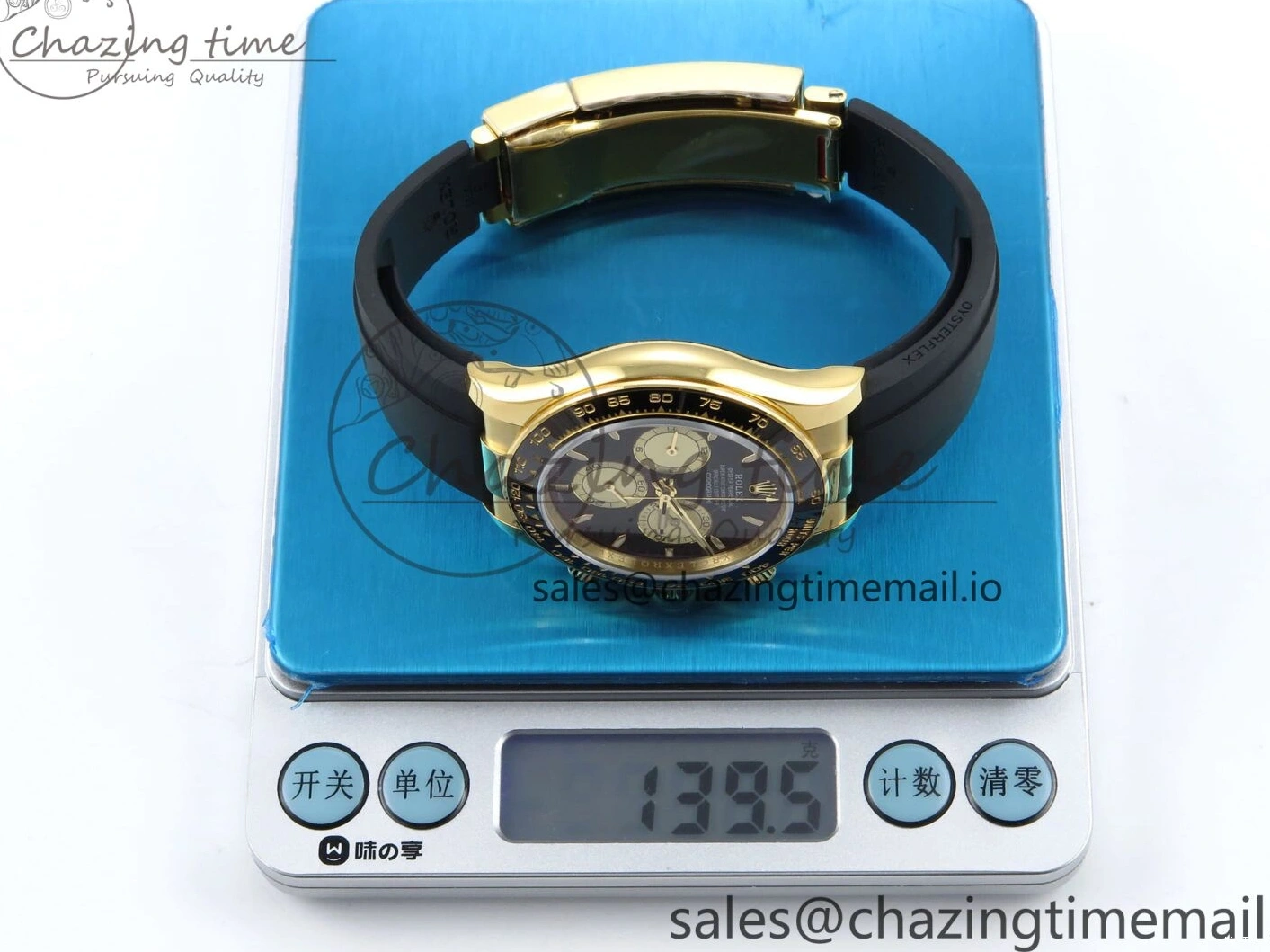 MiroTime 0414 Bold Daytona 126518 QF 1:1 Best Edition Black YG Dial on Oysterflex Strap SH4131 V6（Gain Weight） 1198